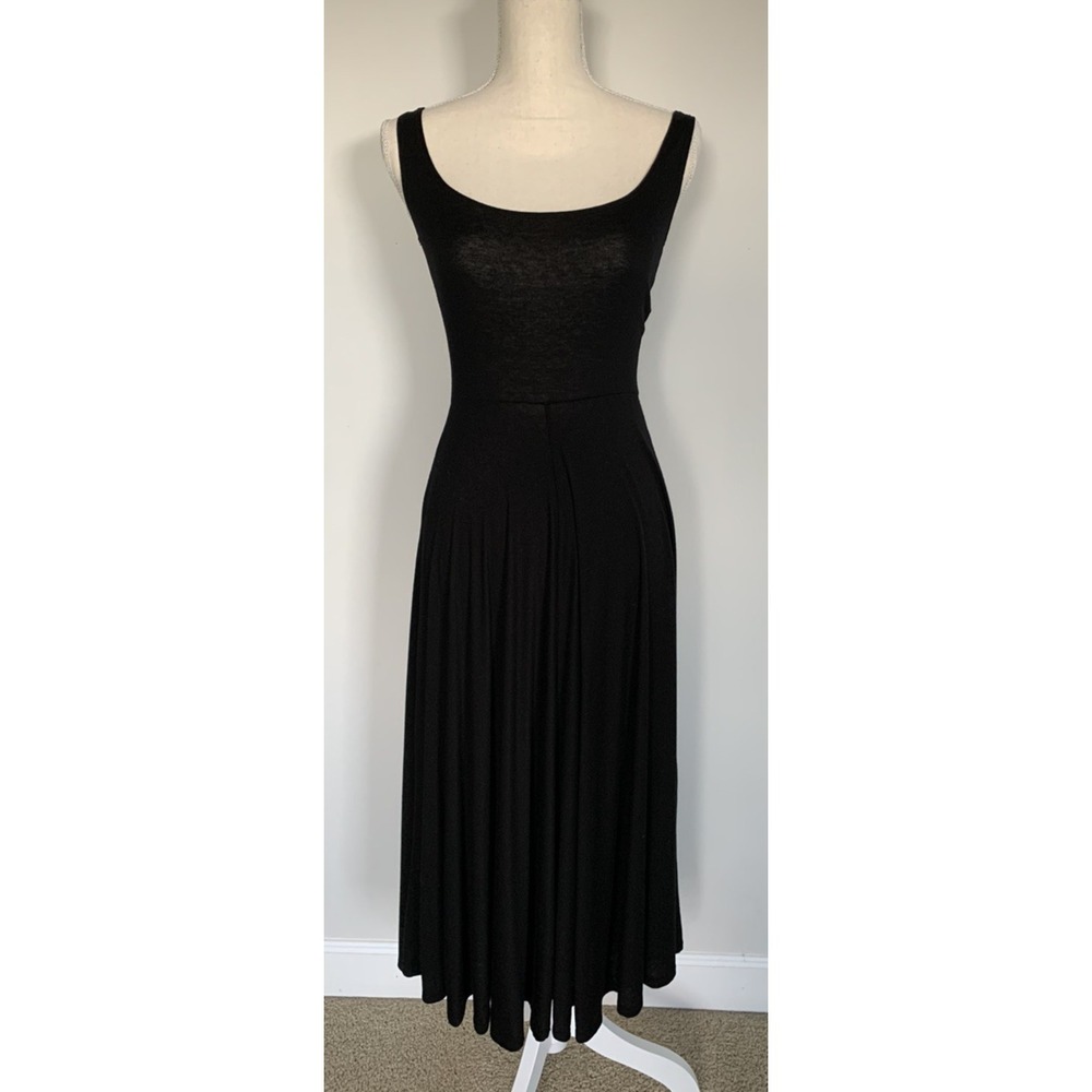 Groceries Apparel organic recycled fit flare black dress size S